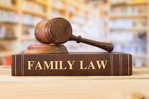 Family Law Book and Gavel