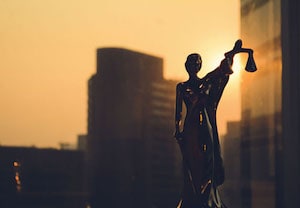 Statue in Sunset